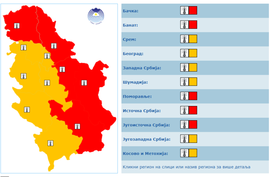 Toplotni talas prži Srbiju; RHMZ popalio alarme; UV indeks na maksimumu; Živa ide na 40 stepeni