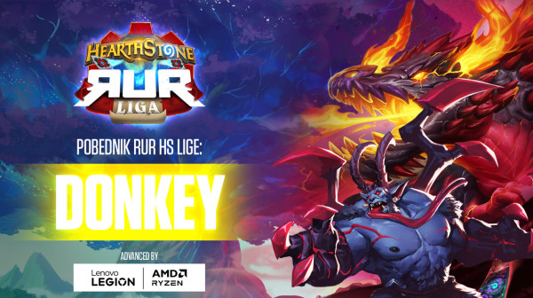 D0nkey je šampion RUR Hearthstone Lige