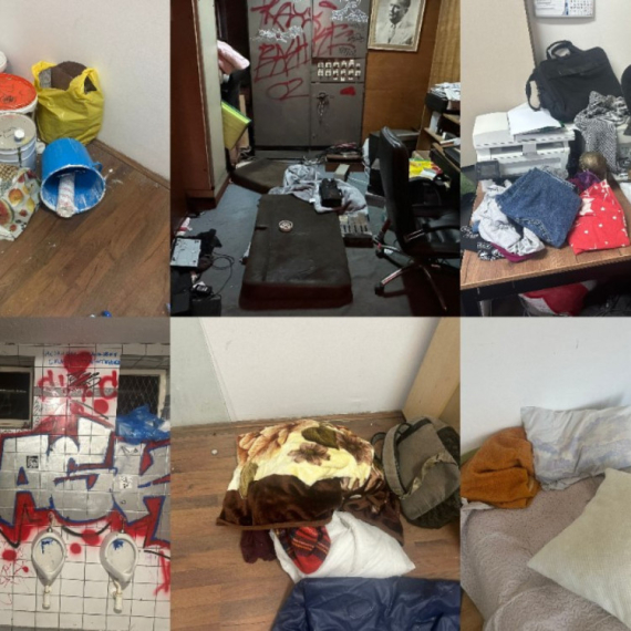 Pravo lice blokadera; SKC uništen: Nedostaju kompjuteri, laptopovi, televizori, kamere... FOTO