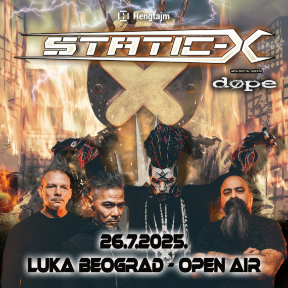Static-X i DOPE ove subote na otvorenom u Luci Beograd, objavljena i satnica!