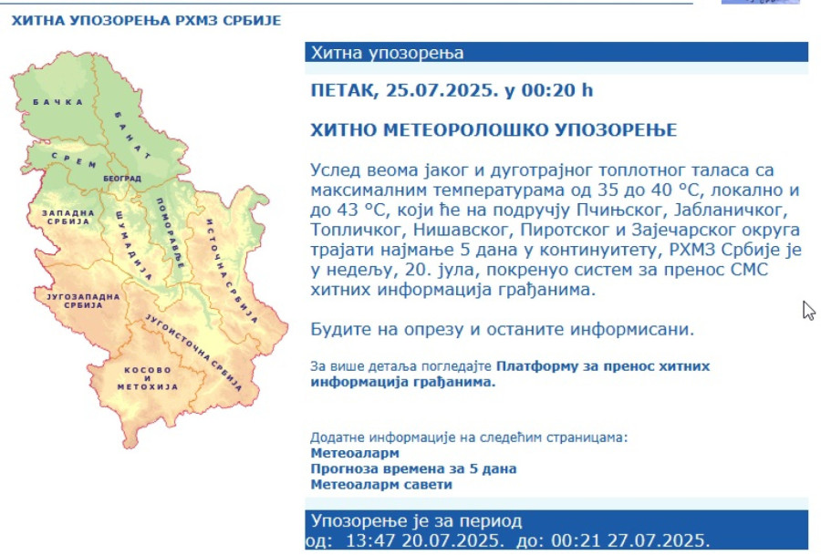 RHMZ issued an urgent warning; The dangers are compounded