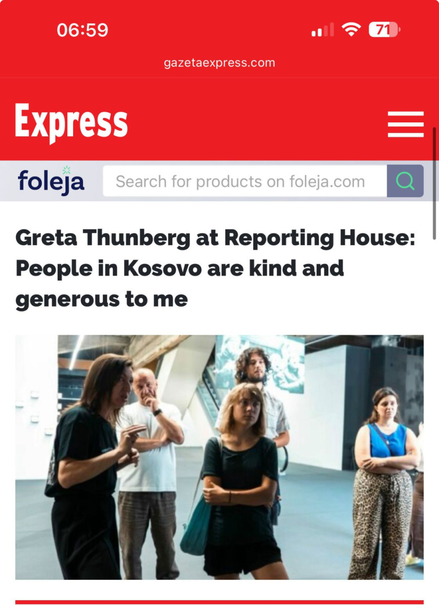 Greta Tunberg posetila lažnu državu Kosovo, pa došla u Beograd da sa blokaderima ruši Srbiju FOTO/VIDEO