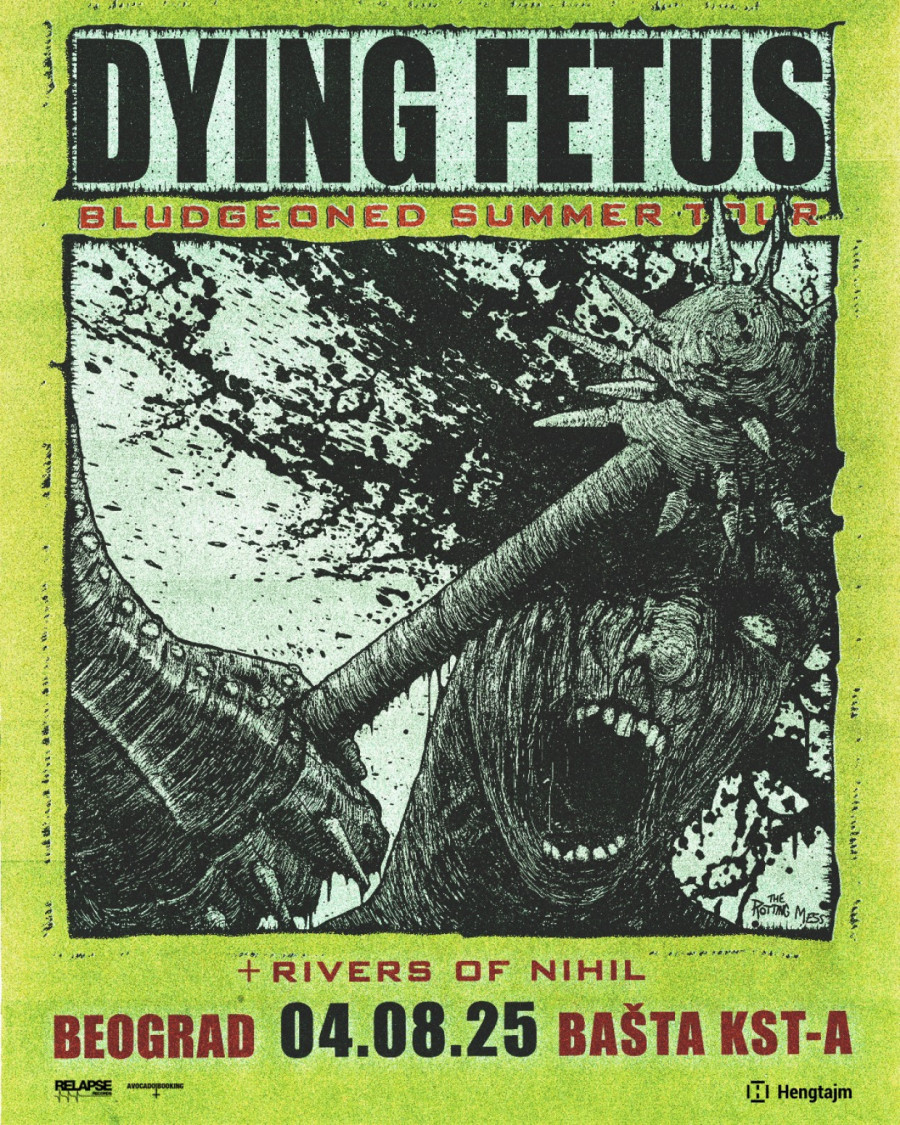 Dying Fetus i Rivers of Nihil u ponedeljak u Bašti KST-a, objavljena i satnica