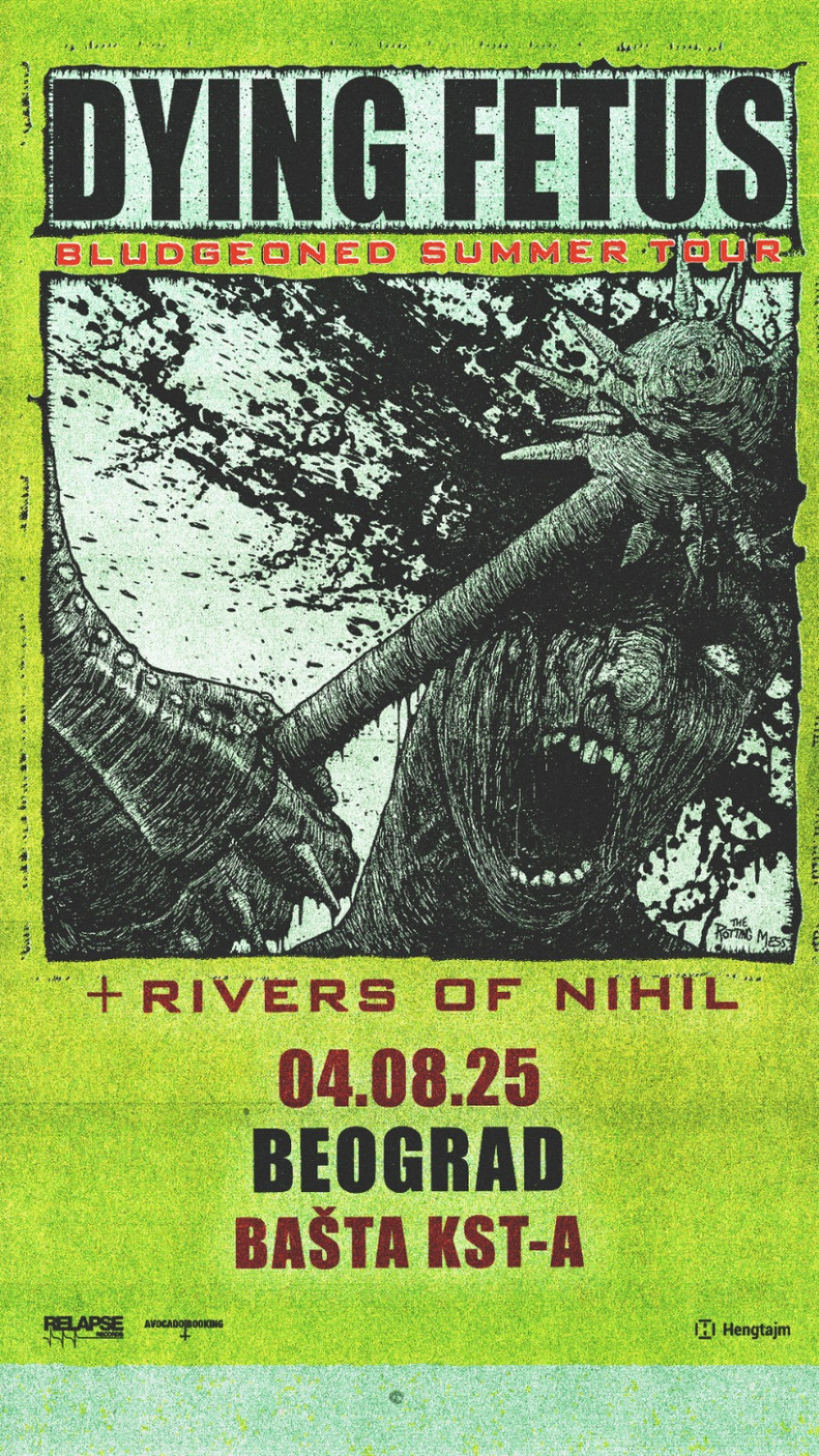 Dying Fetus i Rivers of Nihil u ponedeljak u Bašti KST-a, objavljena i satnica