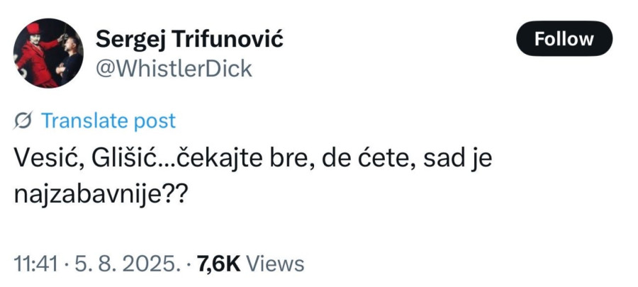 Likuju: Žele da Glišić umre; Potvrdili da su neljudi i ološi; Sramne reakcije FOTO