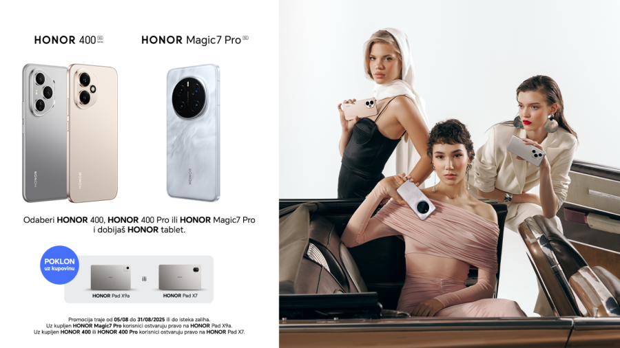 Specijalna letnja akcija brenda Honor: Uz kupovinu telefona, tablet na poklon!