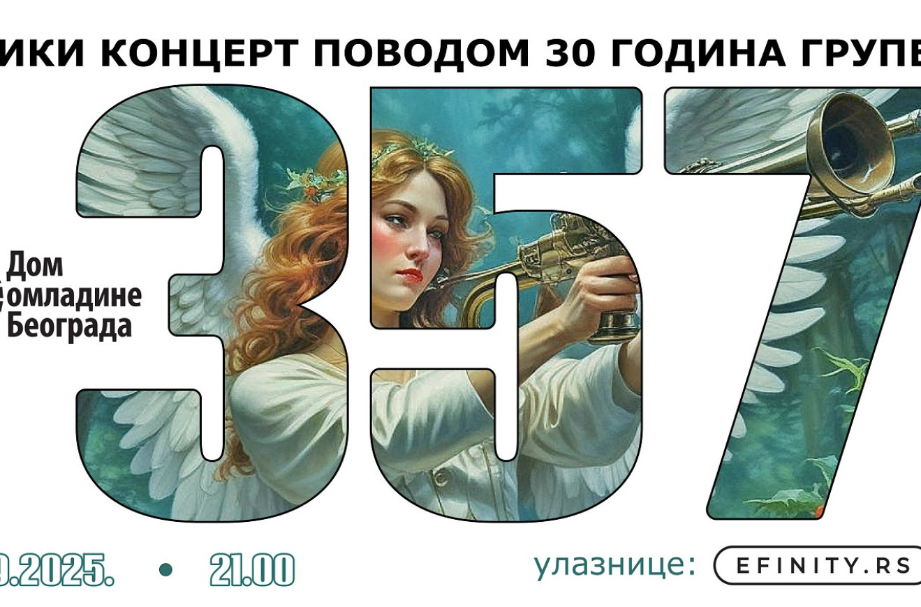 Grupa 357 slavi 30. rođendan velikim koncertom u Domu omladine Beograda