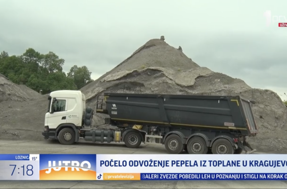 Počelo odvoženje pepela iz kragujevačke toplane VIDEO