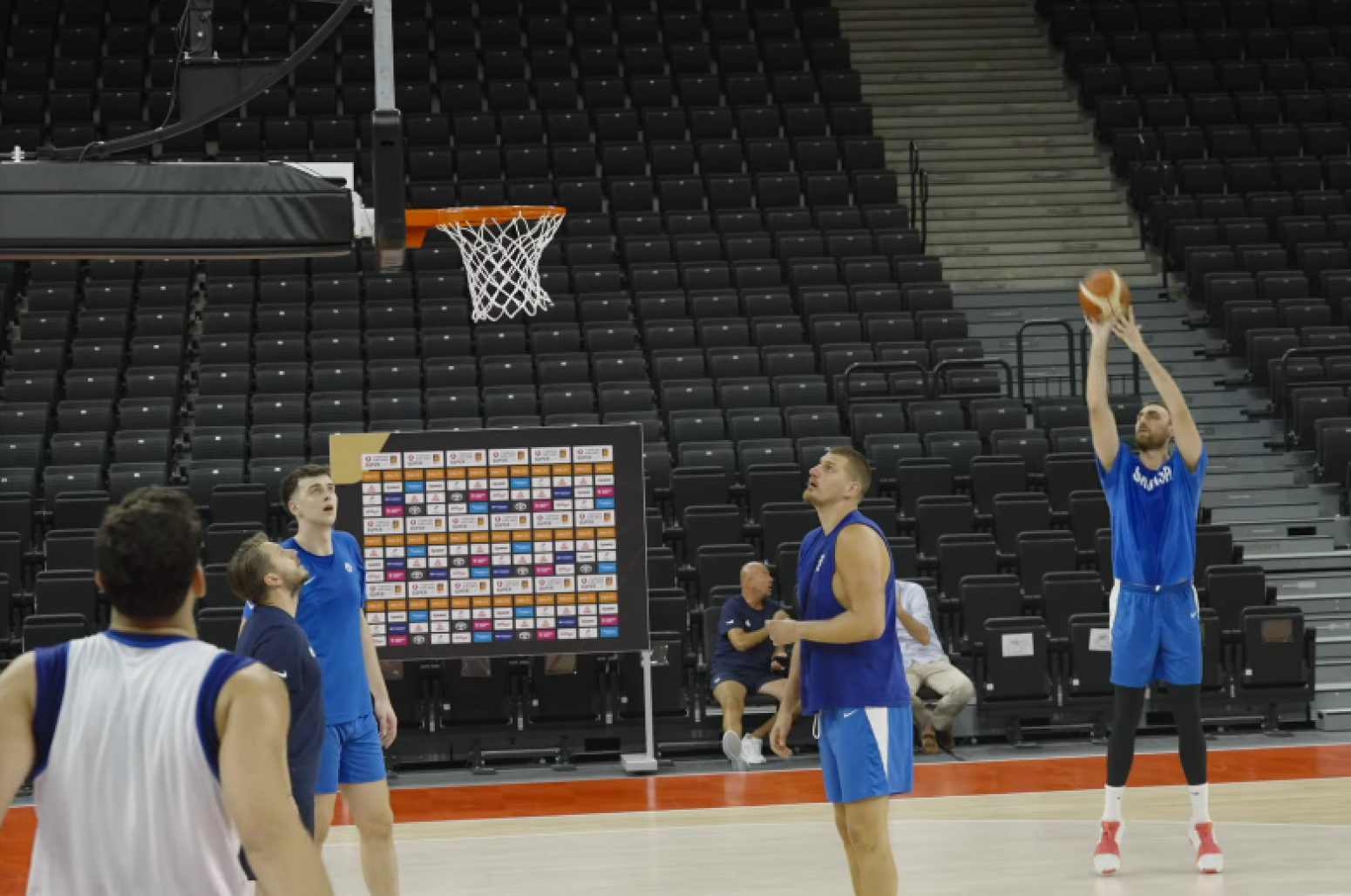 Trening košarkaša Srbije u Minhenu