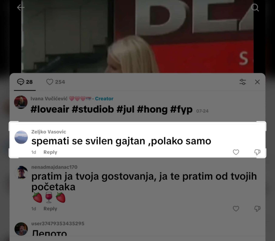 ANS: Najoštrije osuđujemo jezive pretnje upućene Ivani Vučićević; Ekstremisti na ulicama podstiču mržnju