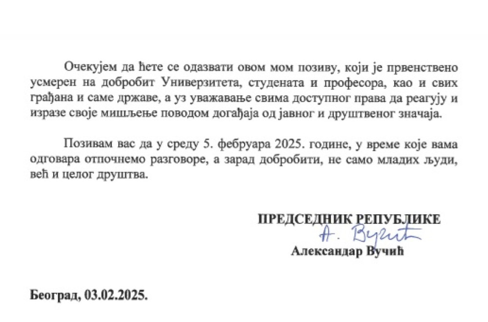 Vučić pozvao na razgovor još u februaru, rektor ostao nem – ali zato javnost bruji FOTO