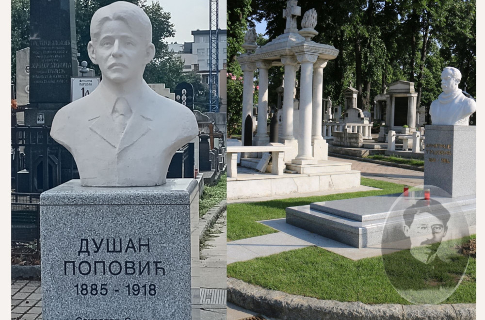 Na Novom groblju uređeno poslednje počivalište Dušana Popovića VIDEO