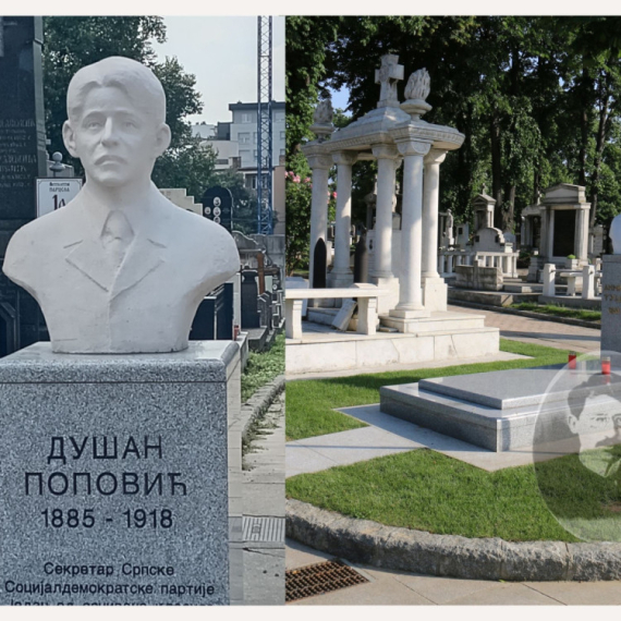 Na Novom groblju uređeno poslednje počivalište Dušana Popovića VIDEO