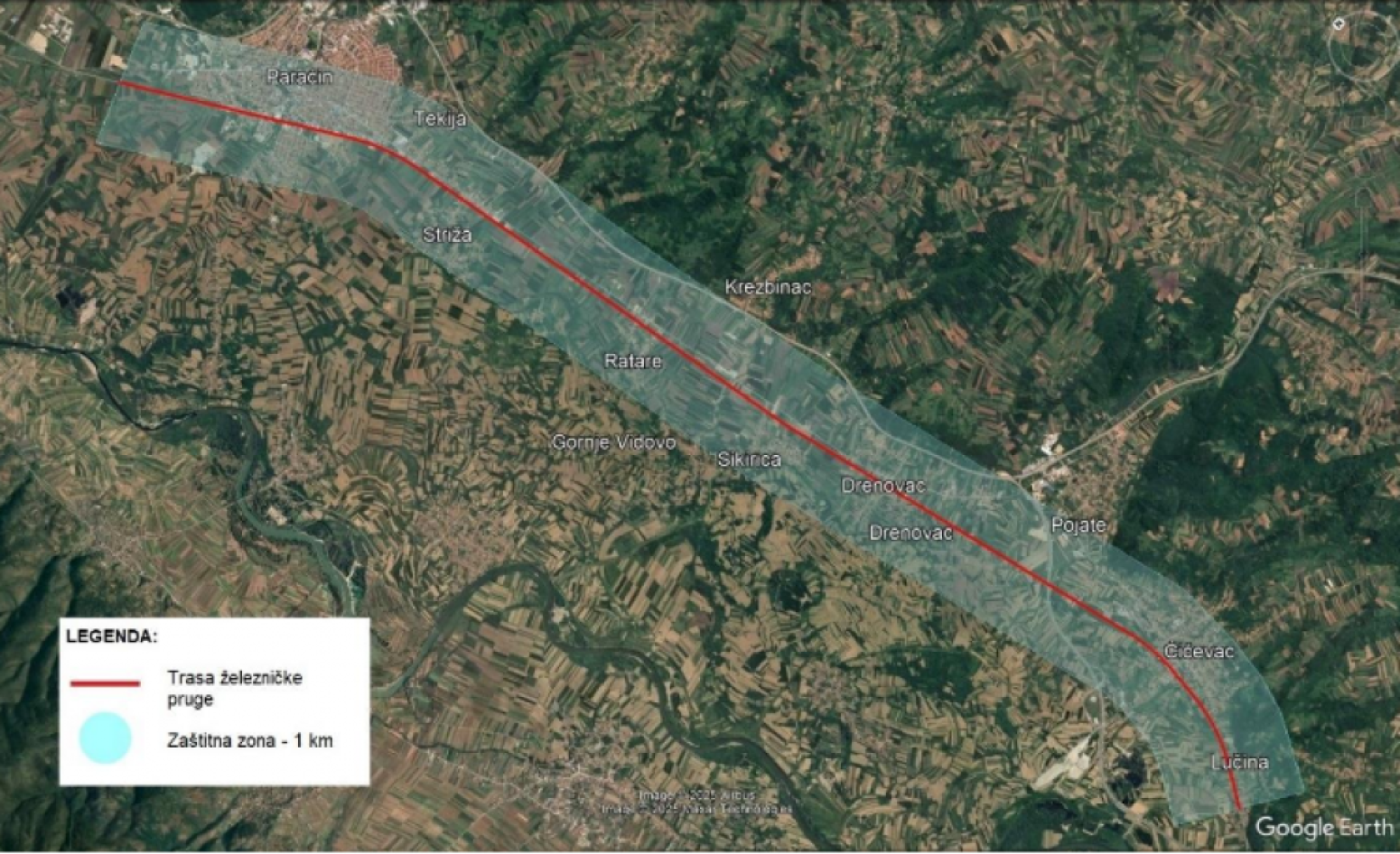 U Srbiji će se graditi nova pruga: Na trasi tunel, 18 podvožnjaka, 12 nadvožnjaka i jedan most MAPA