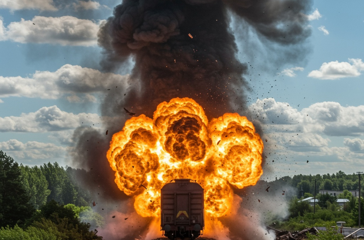 Putine, katastrofa; Ruski voz dignut u vazduh FOTO/VIDEO