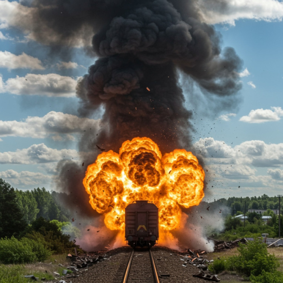 Putine, katastrofa; Ruski voz dignut u vazduh FOTO/VIDEO