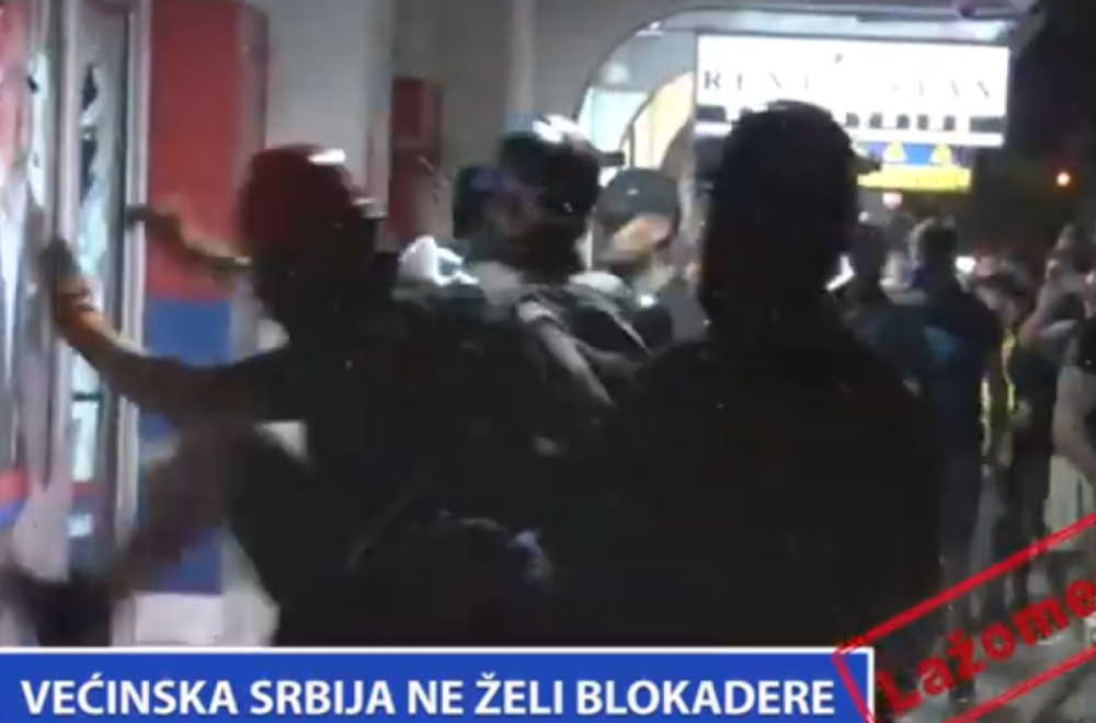 Lažomer: "Većinska Srbija ne želi blokadere" VIDEO