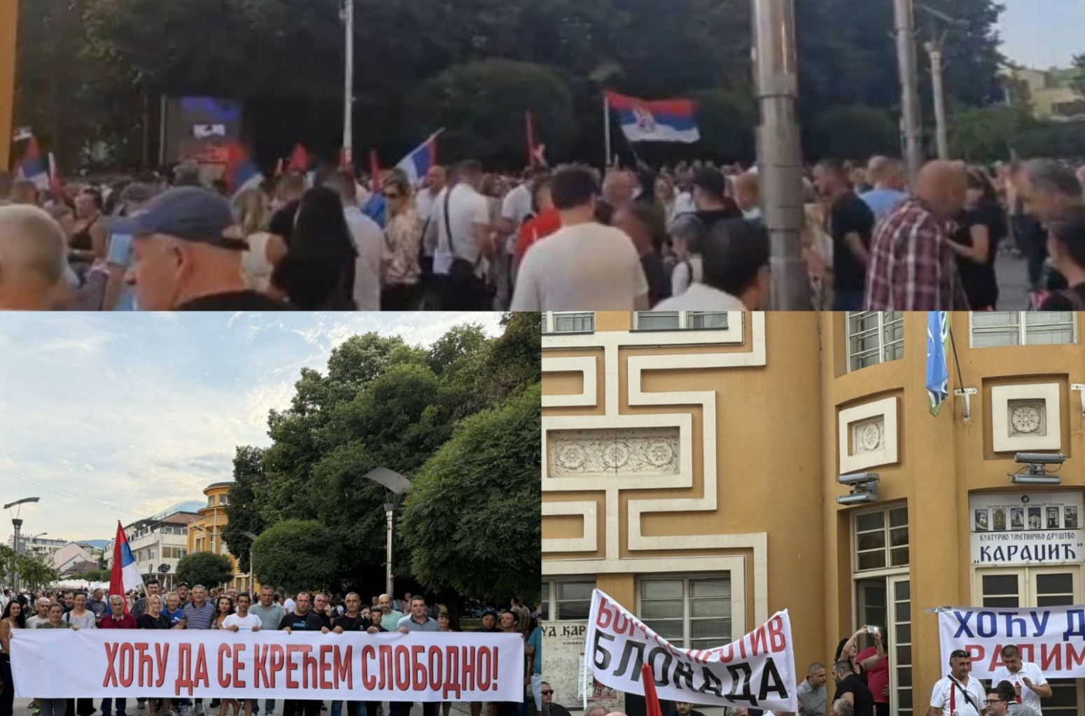 Građani Apatina, Kikinde, Šida, Subotice ustali protiv blokada; "Hoću moju Srbiju nazad" FOTO/VIDEO