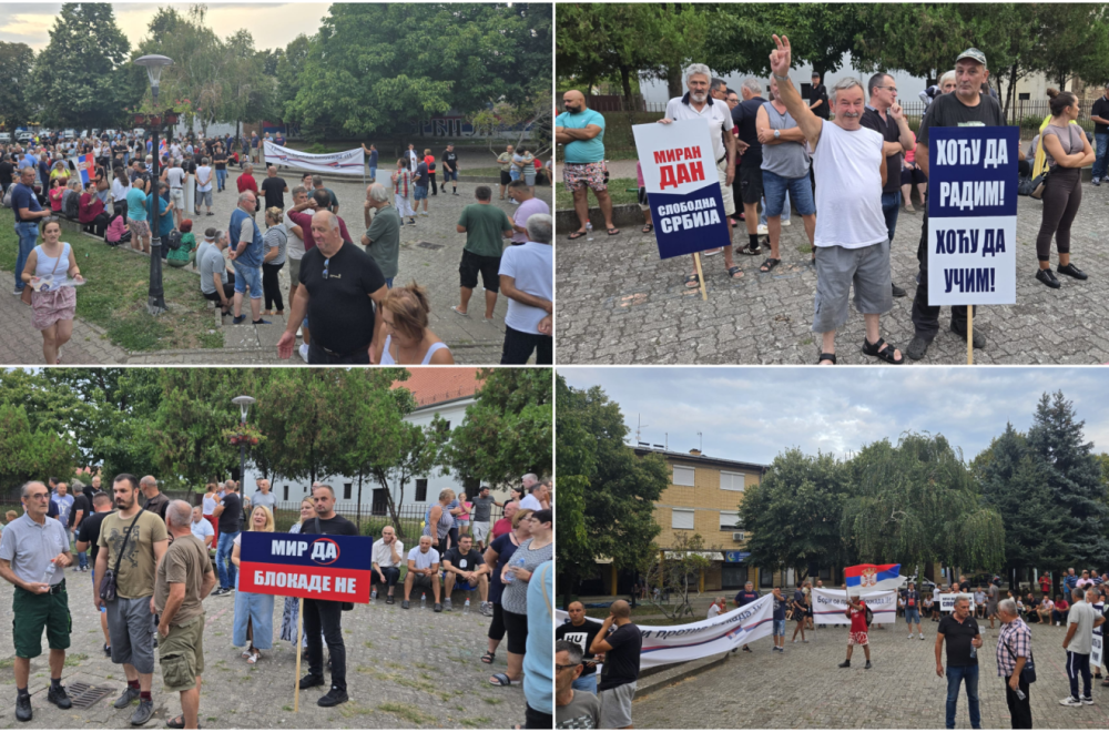 Veliki broj ljudi okupio se u Baču; Traže normalan život; "Sloboda da, blokade ne" FOTO/VIDEO