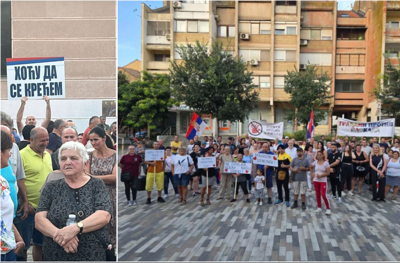 Kanjiža i Šid ustali protiv blokada: "Prestanite da uništavate Srbiju"; "Sit sam ovih blokada" FOTO/VIDEO