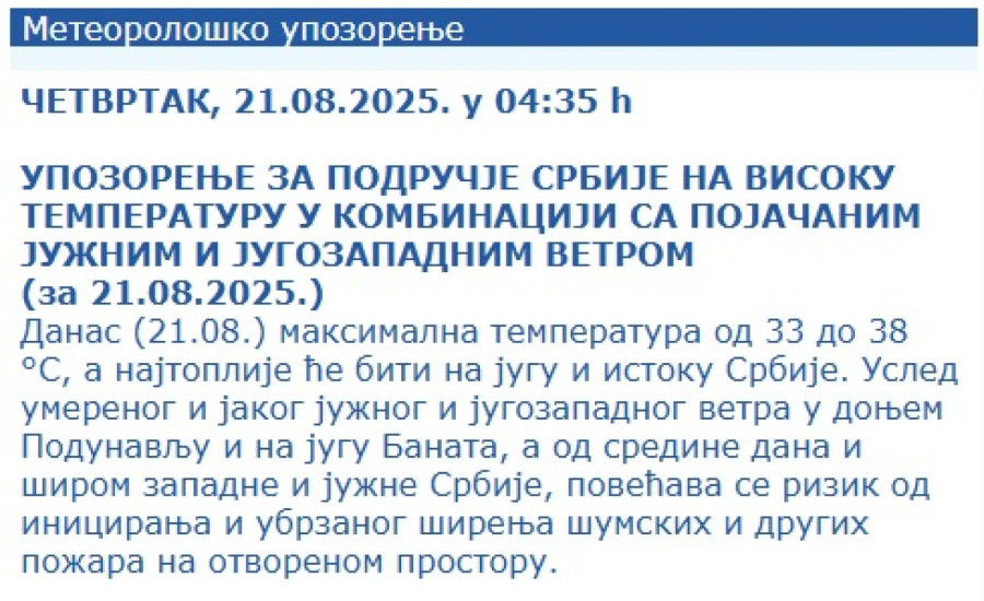 RHMZ izdao hitno upozorenje: Danas pakao, sutra apokalipsa FOTO