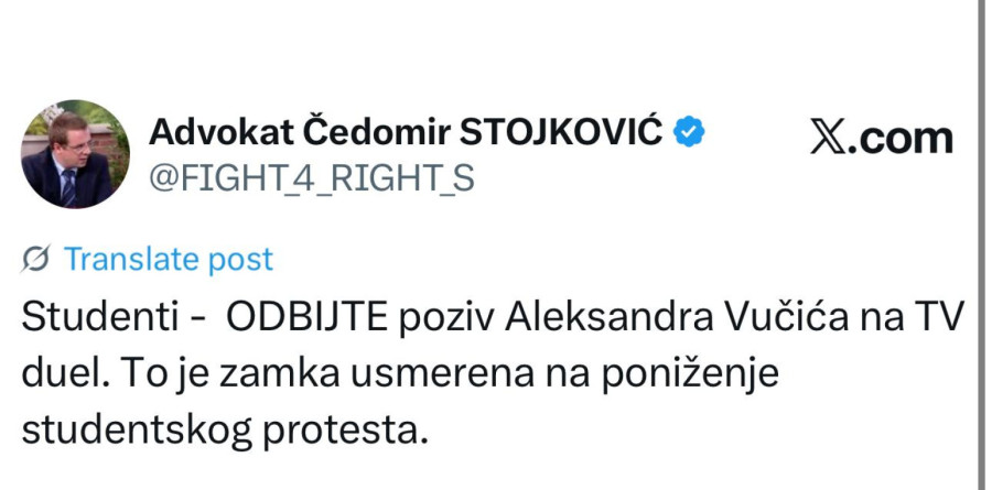 NATO lobista komanduje blokaderima: Odbijte Vučićev poziv – dijalog ni po koju cenu, samo paljenje i rušenje