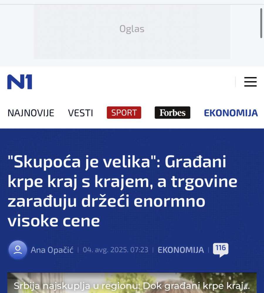 Kontradiktornost antisrpskih medija: U januaru tvrdili kako su marže trgovina ogromne, sada ih pravdaju FOTO