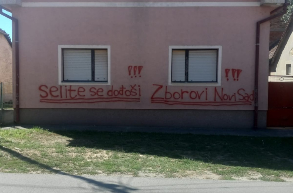 VJT o grafitima na kući Vladimira Balaća: To je krivično delo