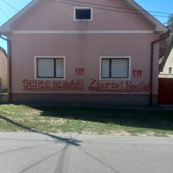 VJT o grafitima na kući Vladimira Balaća: To je krivično delo