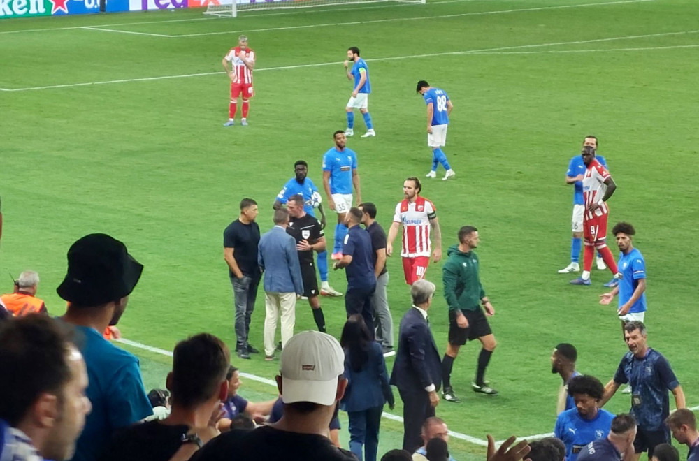 Tuča na kraju meča Zvezde i Pafosa – nikome nije jasno šta se dogodilo FOTO