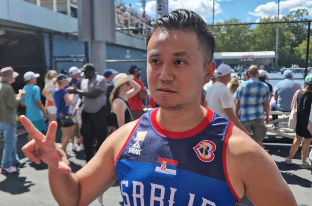 "Najluđi" lik na US openu – sin mu se zove Majls, ali ga on zove Miloš! VIDEO