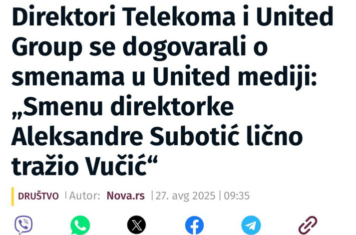 Nove obmane N1 i Nove S: OCCRP tvrdi da Vučić nema veze sa otkazima, ovi mediji nastavljaju kampanju laži FOTO
