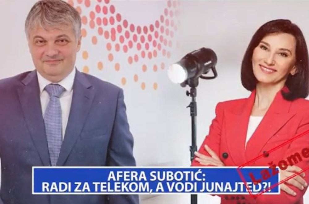 Lažomer: "Afera Subotić; Radi za Telekom, a vodi Junajted?" VIDEO