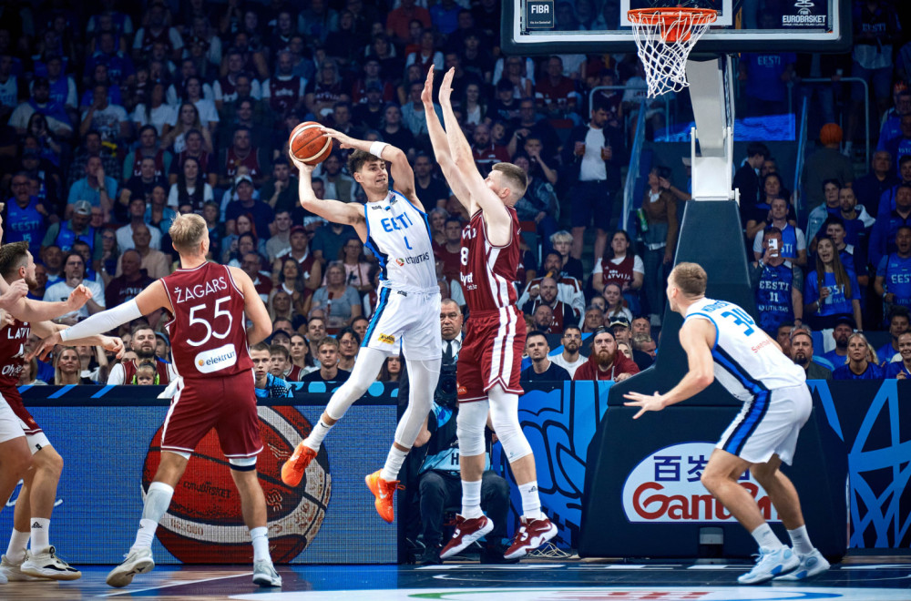 Letonija preživela dramu – Porzingis srušio Estoniju VIDEO