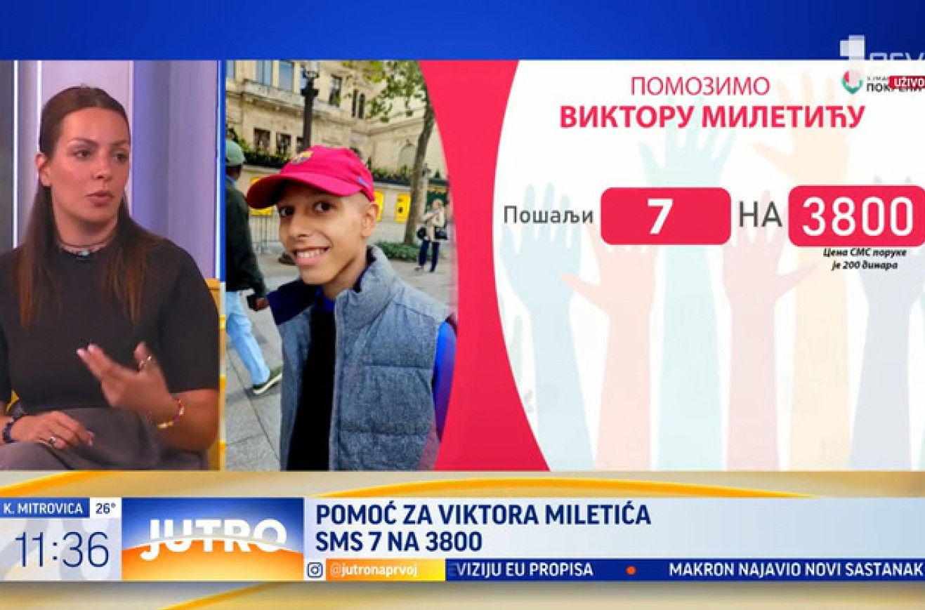 Viktor Miletić boluje od retkog tumora: Neophodna su mu sredstva za lečenje VIDEO