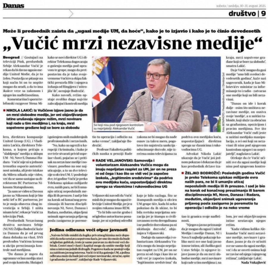 Šolak izmislio novu kategoriju građana; Ne propuštaju priliku da napadnu Vučića FOTO