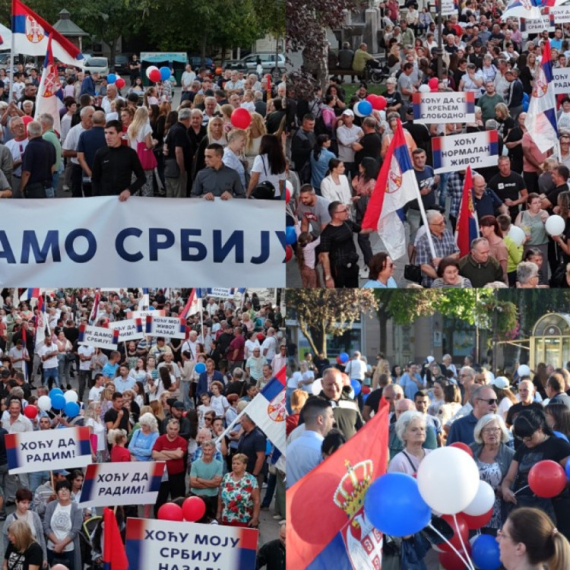 Vršac je ustao; Građani poslali jasnu poruku: "Dosta nam je blokada, ne damo Srbiju" FOTO