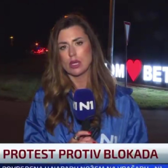 Reporterka N1 priznala: Vidimo dugačku kolonu građana koji se protive blokadama i u Boleču VIDEO