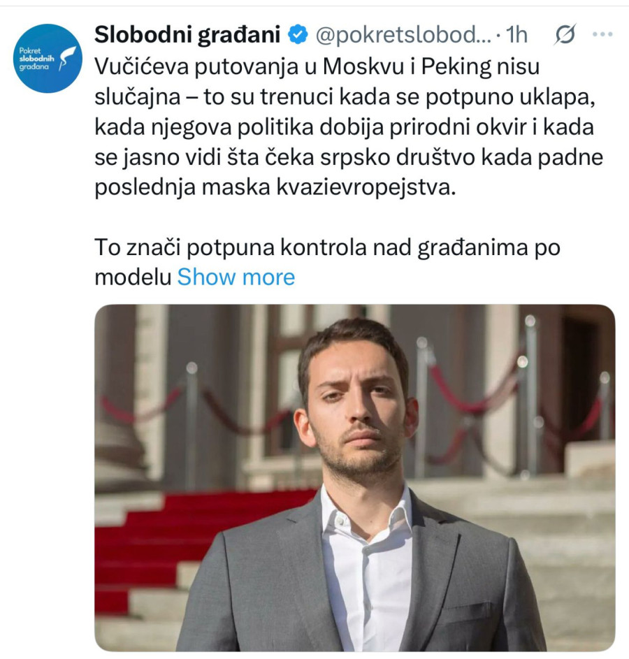 Blokaderi oštro protiv saradnje Srbije sa Rusijom i Kinom FOTO