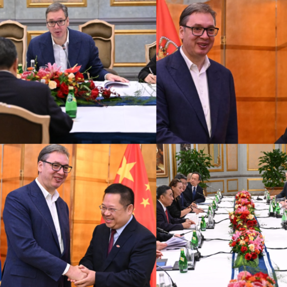 Najavljeni novi projekti i saradnja: Vučić u Pekingu sa predstavnicima velikih kineskih kompanija FOTO