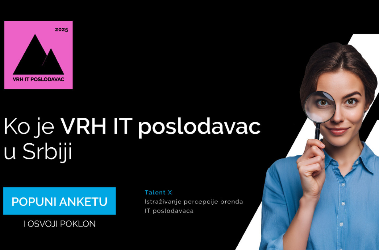 Počinje Talent X 2025: Podeli svoje mišljenje o IT poslodavcima u Srbiji i osvoji vredne nagrade