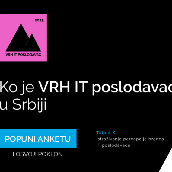 Počinje Talent X 2025: Podeli svoje mišljenje o IT poslodavcima u Srbiji i osvoji vredne nagrade