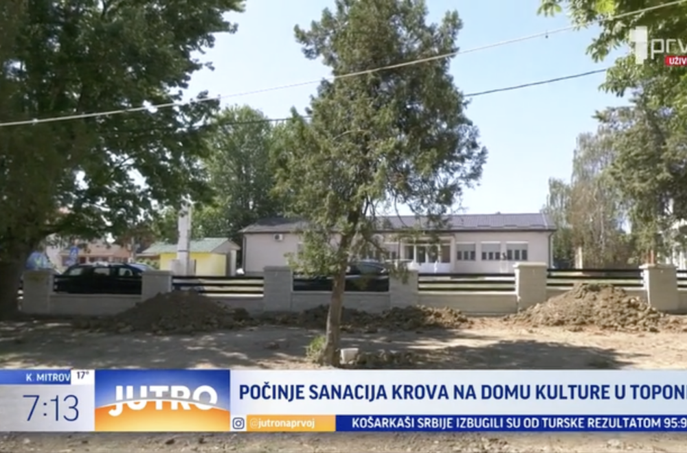 Počinje sanacija Doma kulture u Toponici VIDEO