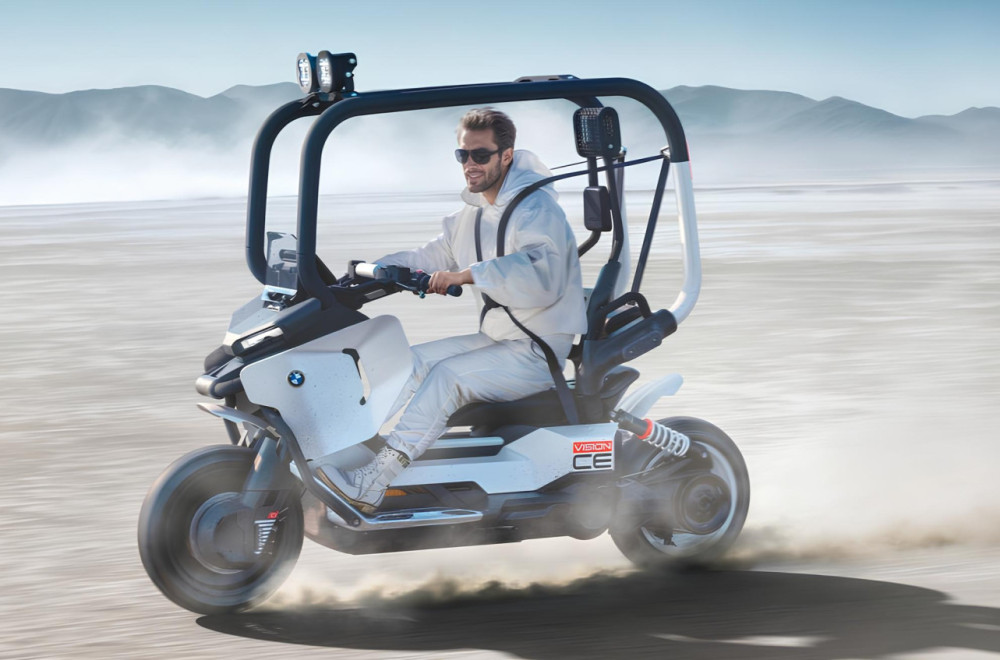 Kaciga i zaštitna oprema biće višak? BMW predstavio motocikl sa sigurnosnim pojasom FOTO