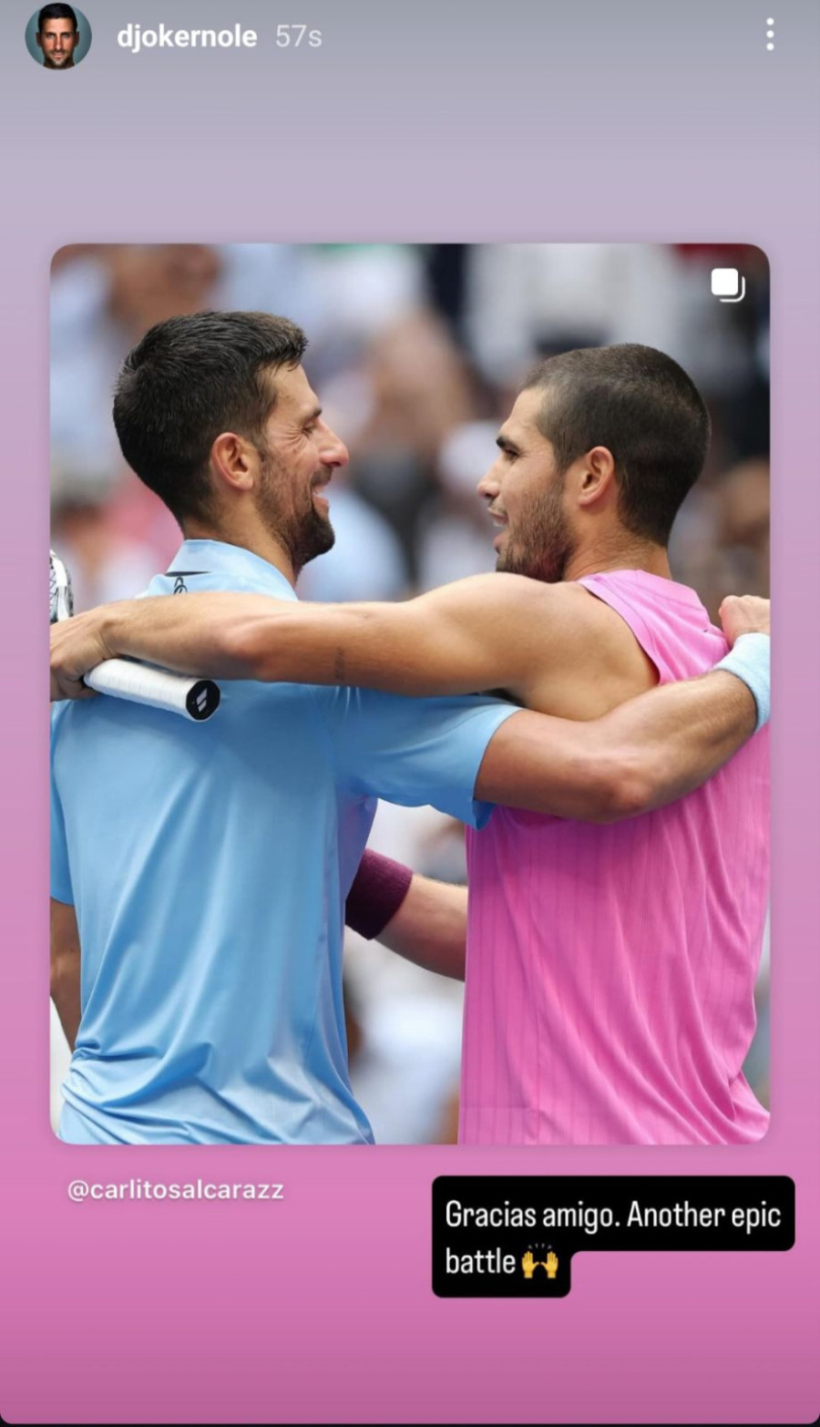 Đoković se javio još jednom posle poraza: Amigo... FOTO