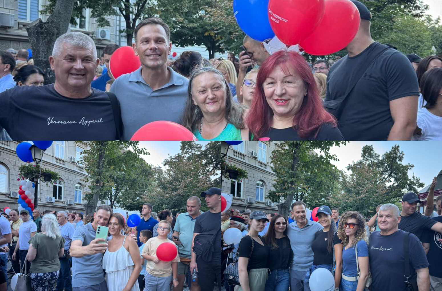 Siniša Mali sa građanima Zemuna; Ljudi šalju poruke mira, dostojanstva i solidarnosti FOTO/VIDEO