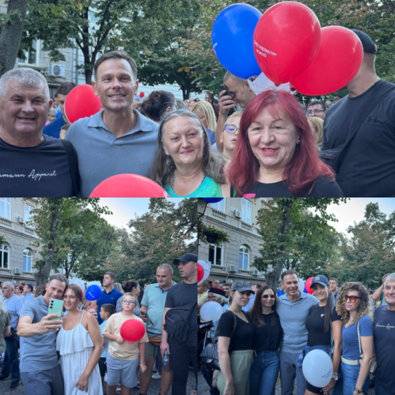 Siniša Mali sa građanima Zemuna; Ljudi šalju poruke mira, dostojanstva i solidarnosti FOTO/VIDEO