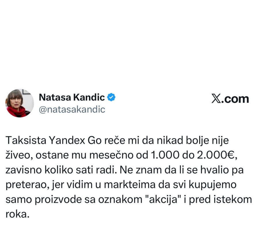 Šeficu blokadera otreznio beogradski taksista:  Nikada se bolje nije živelo u Srbiji FOTO