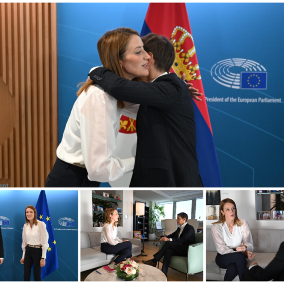 Ana Brnabić u Briselu; Srdačno je dočekala Roberta Mecola VIDEO