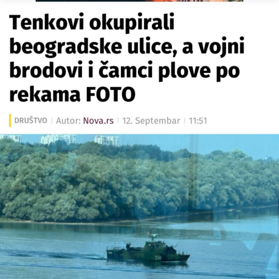 Za Dragana Šolaka, Novu i N1, Vojska Srbije je okupatorska vojska